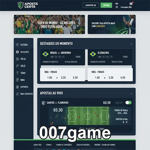 Usuário acessando apostas esportivas no celular