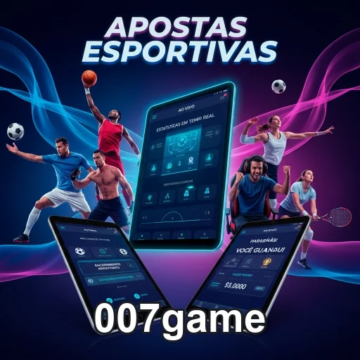 Interface do 007game para apostas esportivas, exibindo opções e funcionalidades atraentes.