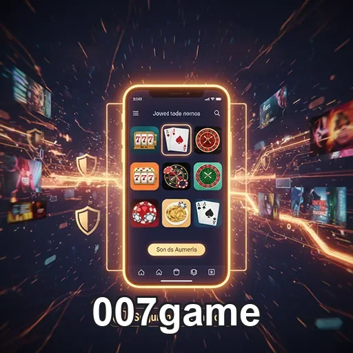 Jogador usando o app móvel de cassino em um smartphone