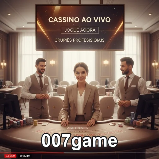 Imagem de crupiês no cassino ao vivo do 007game, proporcionando uma experiência de jogo emocionante.