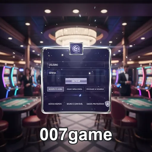 Pessoa acessando o login rápido do 007game