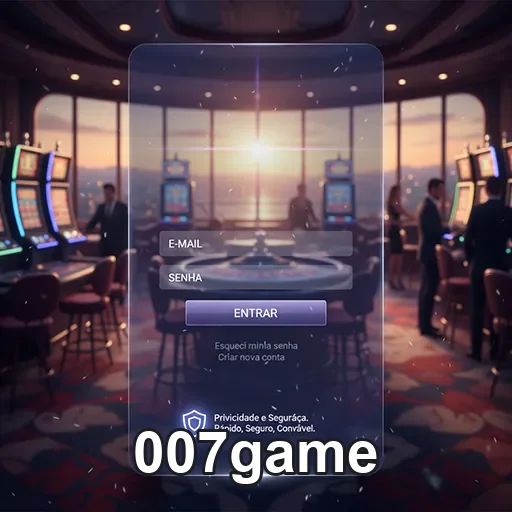 Tela de login dos serviços VIP do 007game, oferecendo benefícios exclusivos aos usuários.