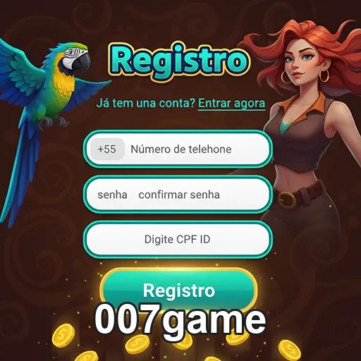 Imagem do serviço de registro VIP do 007game, oferecendo benefícios exclusivos para os jogadores.